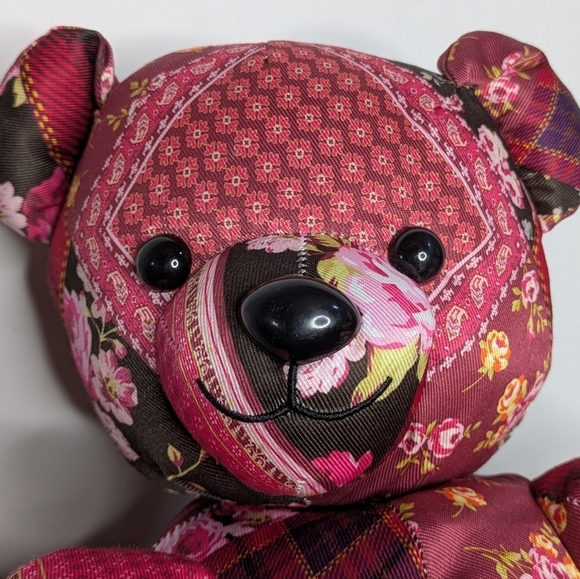 Delia\'s X Dolls Kill Pink Floral Patchwork Teddy Bear Backpack Purse main image 10